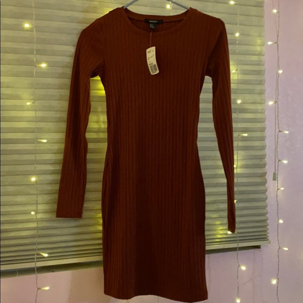 Forever 21 - Ribbed Bodycon Dress - Rust